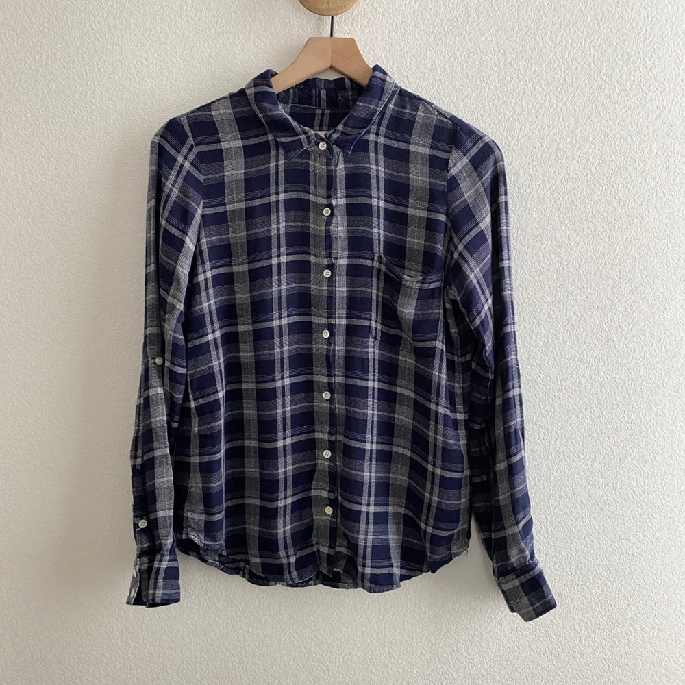 Joie Soft Anabella Plaid Button Down Shirt